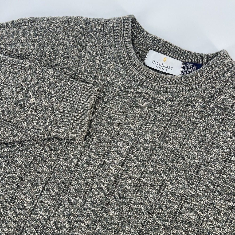 Vintage Bill Blass Hand Framed Sweater 90s Brown Size S Small